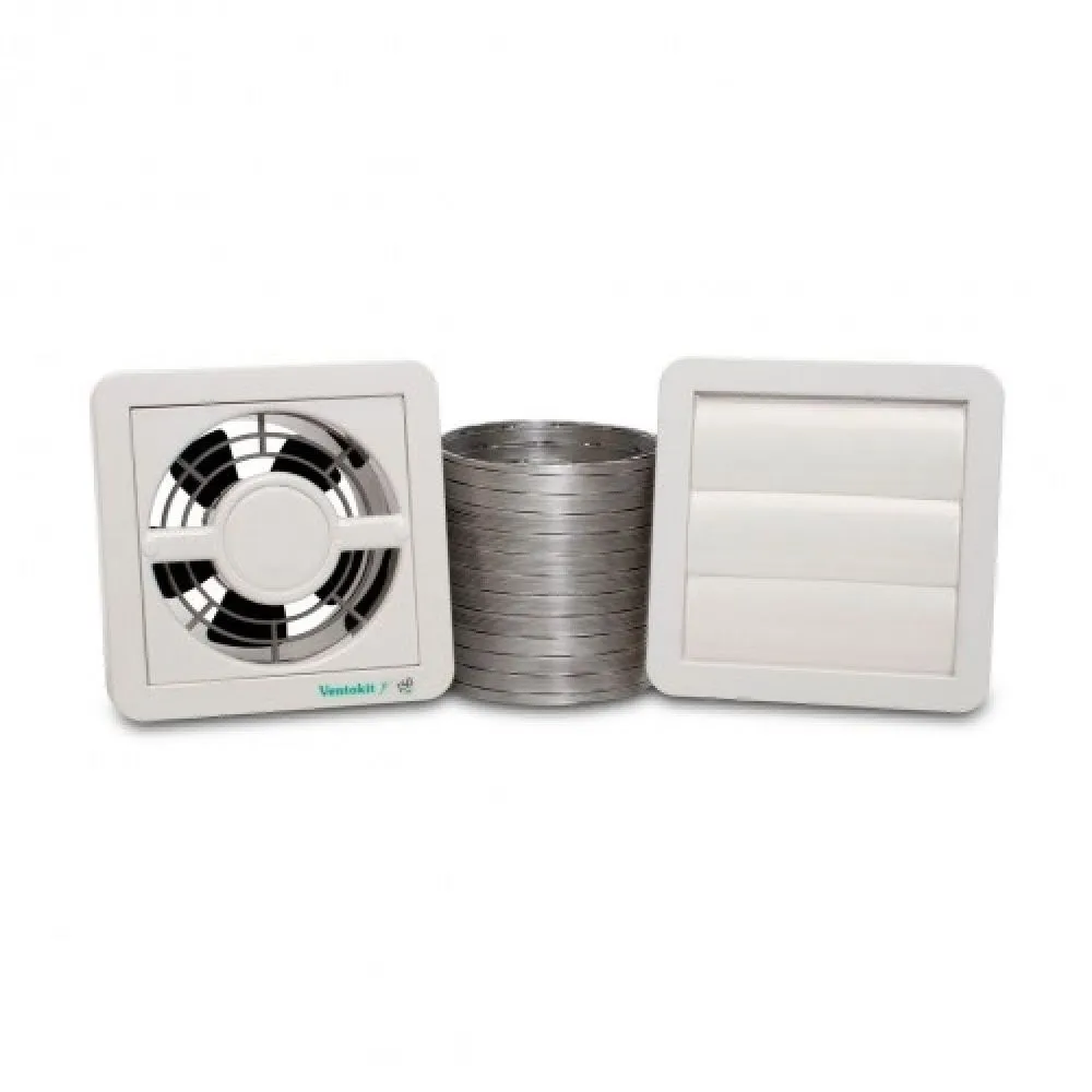 Exaustor Para Banheiro Ventokit New Classic C 150 Completo Westaflex